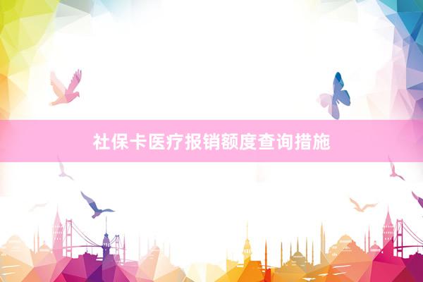 社保卡医疗报销额度查询措施
