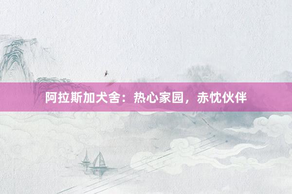 阿拉斯加犬舍：热心家园，赤忱伙伴